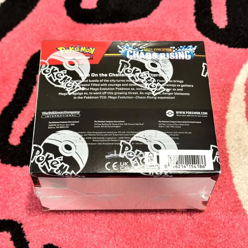 Pokémon Mega Evolution: Chaos Rising Booster Box – Sealed – As Pictured